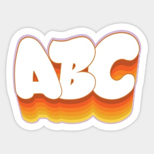 ABC Graffiti Bubble Lettering Sticker